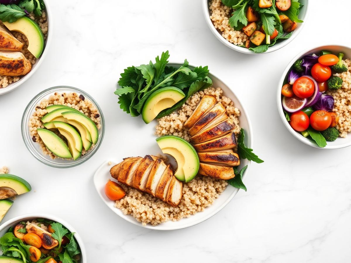 Healthy meal prep bowls